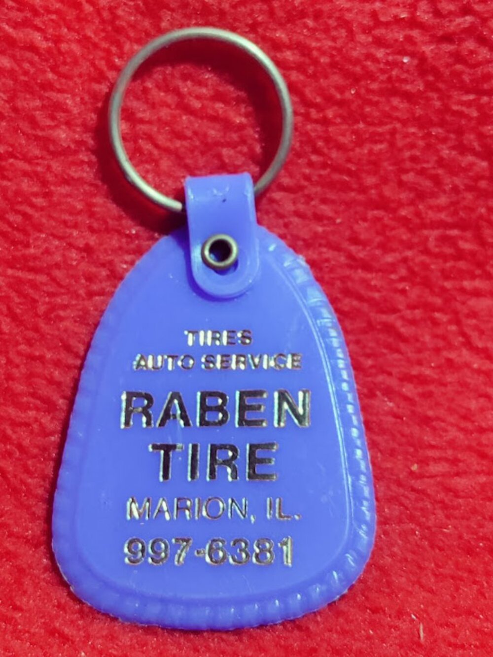 Vintage Raben Tire Advertising Keychain